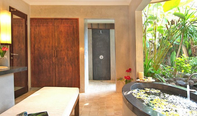 Seminyak Bali villa rental private pool from the beach with staff   