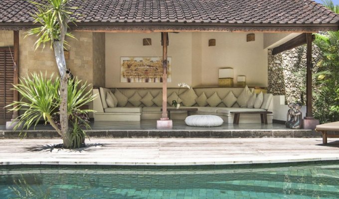 Seminyak Bali villa rental private pool from the beach with staff   