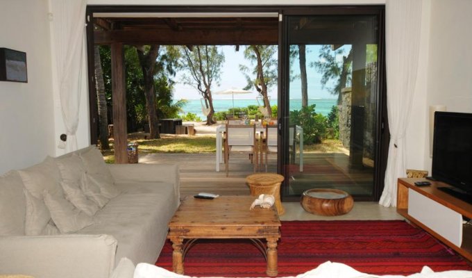 Beachfront Mauritius Villa rentals in Pointe d'Esny south coast  