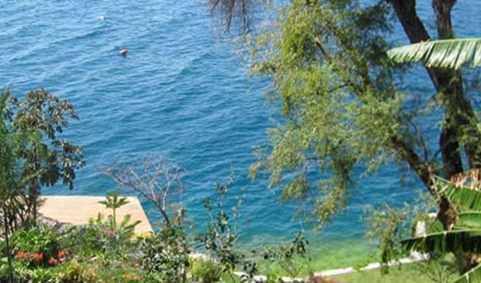 View looking down to lake