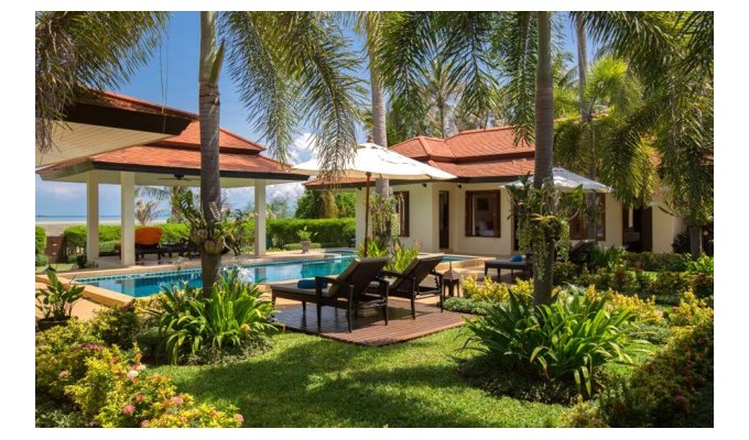 Thailand beachfront Villa Vacation Rentals in Koh Samui with private pool and Staff