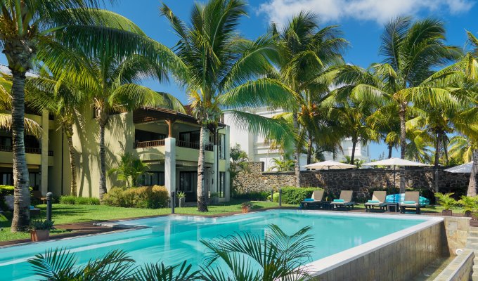 Mauritius beachfront apartment rentals in Trou aux Biches