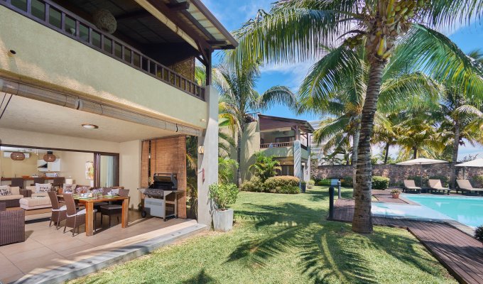 Mauritius beachfront apartment rentals in Trou aux Biches