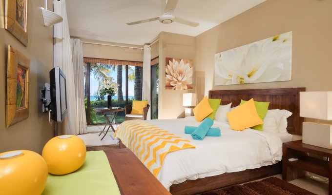 Mauritius beachfront apartment rentals in Trou aux Biches