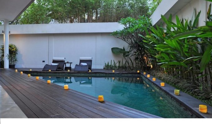 Seminyak Bali villa rental private pool from the beach with staff  