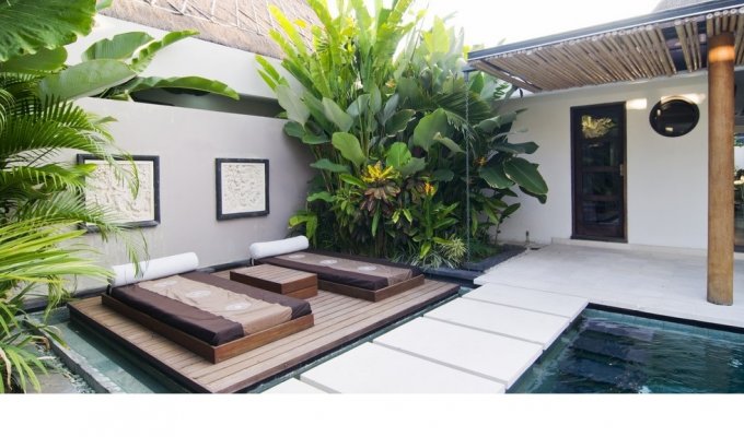 Seminyak Bali villa rental private pool from the beach with staff   