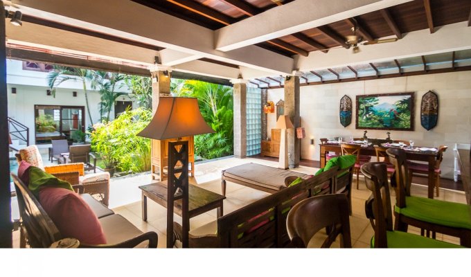 Seminyak Bali villa rental private pool from the beach with staff  