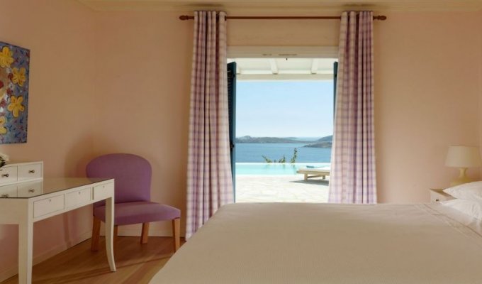 Luxury villa rental Mykonos, with private pool and private beach.