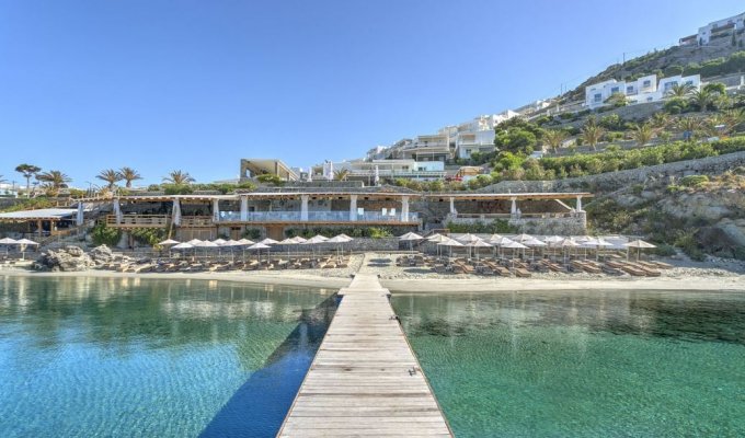 Luxury villa rental Mykonos, with private pool and private beach.