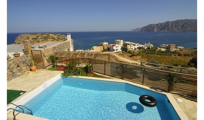 Holiday Villa Crete for 8 people, with private pool and magnificent sea views. Greece Holidays.